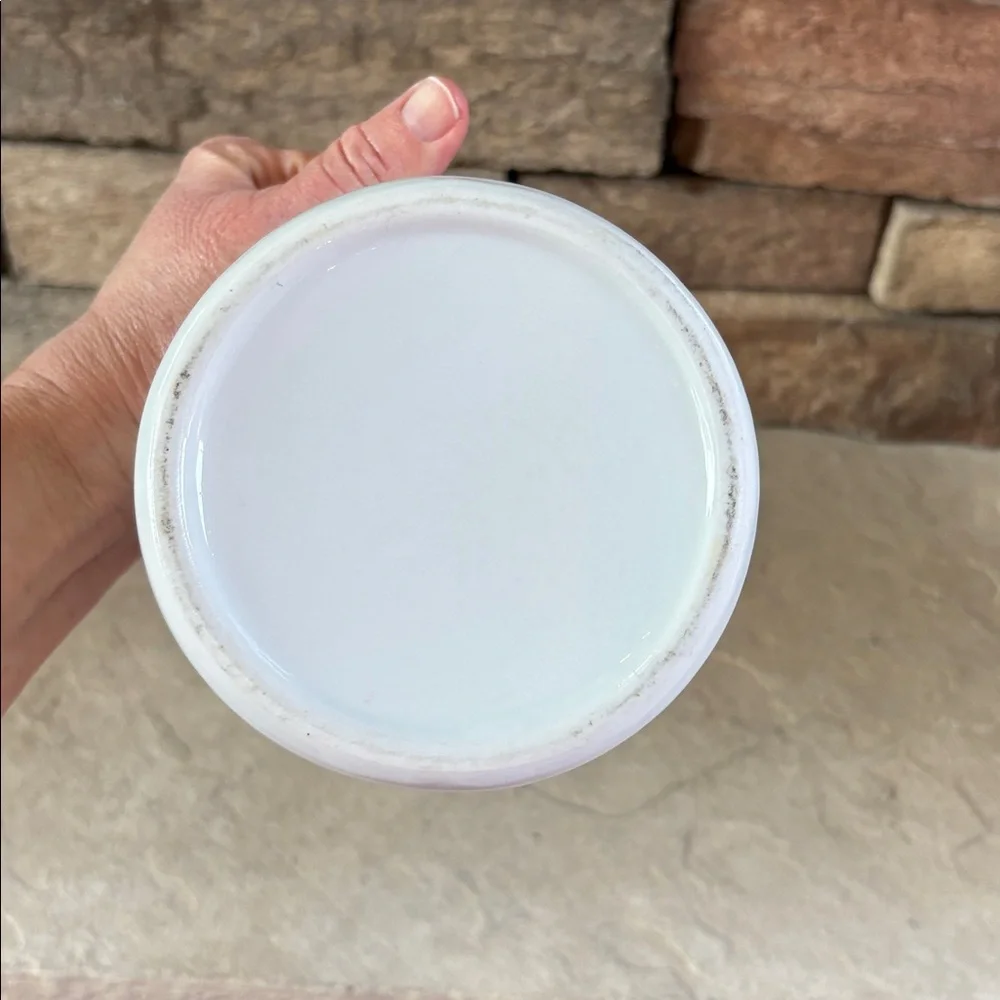 Ceramic white salt pig